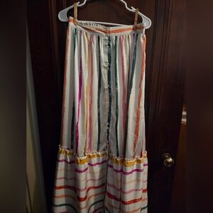 Satin New York & Co Maxi Skirt- Size Medium